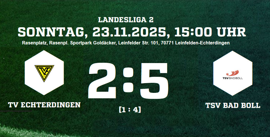 TVE Echterdingen - TSV Bad Boll 2:5
