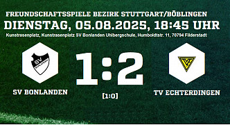 SV Bonlanden - TV Echterdingen 1:2