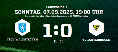 TSGV Waldstetten - TV Echterdingen 1:0 (0:0)