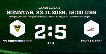 TVE Echterdingen - TSV Bad Boll 2:5