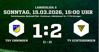 TSV Ehningen - TV Echterdingen 1:2 (1:2)