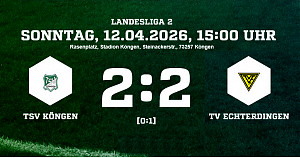TSV Köngen vs. TV Echterdingen 2:2