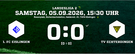 1.FC Eislingen - TV Echterdingen 0:0