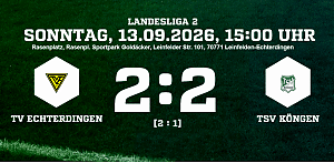 TV Echterdingen vs. TSV Köngen 2:2