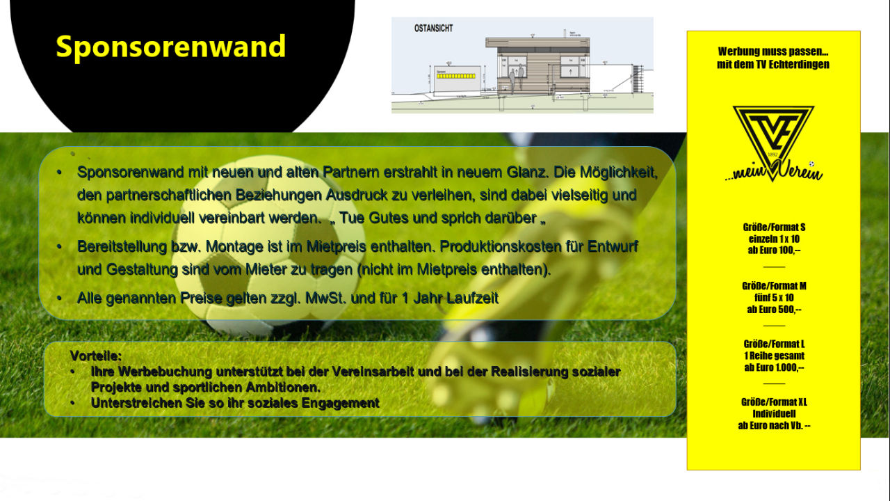 Sponsorenwand